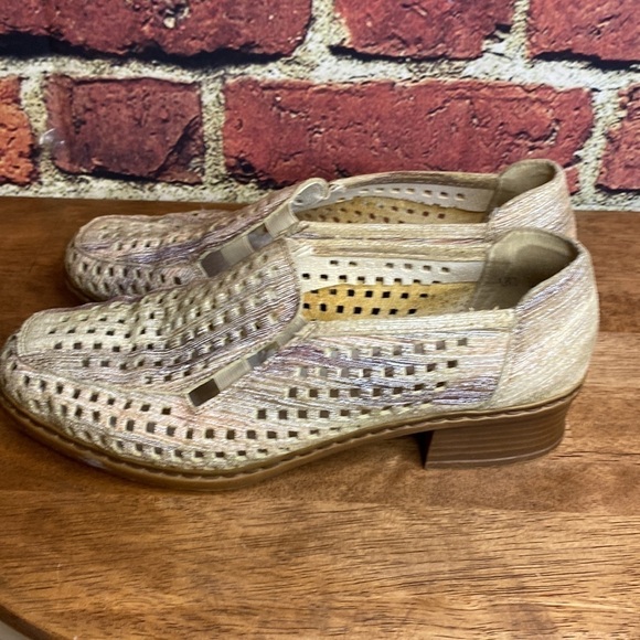 Rieker Anti-stress Slip On Mesh Neutral Perforated Loafers Size 6 - Picture 8 of 16